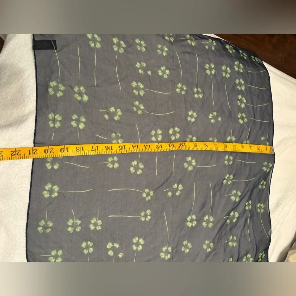 Beautiful silk Echo scarf shamrocks